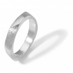 Faceted Band Classic Silver