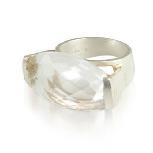 Ibiza Ring Quartz Silver