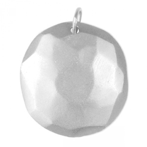 Belle Lune Disk Pendant Silver Classic